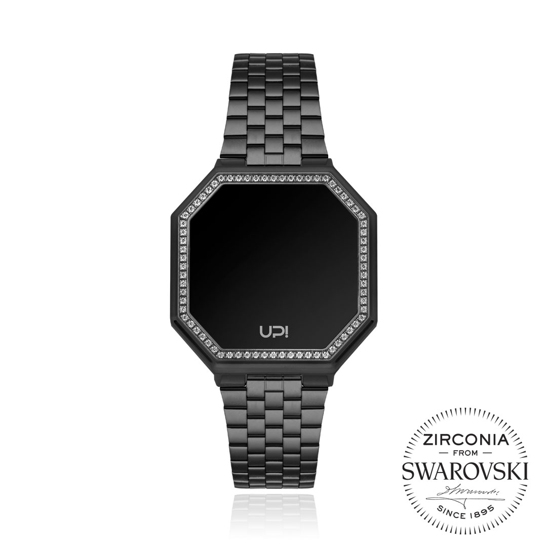 Edge Mini 33Mm Swarovski Zirconia Matte Black