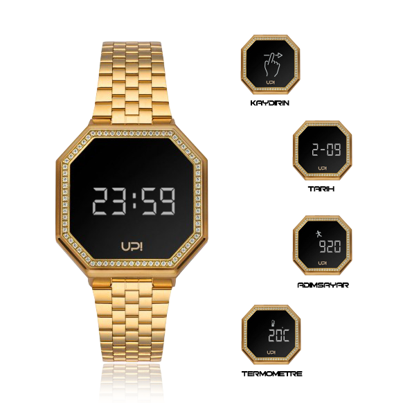 UPWATCH EDGE MINI 33MM SWAN ZIRCONIA  MATTE GOLD +