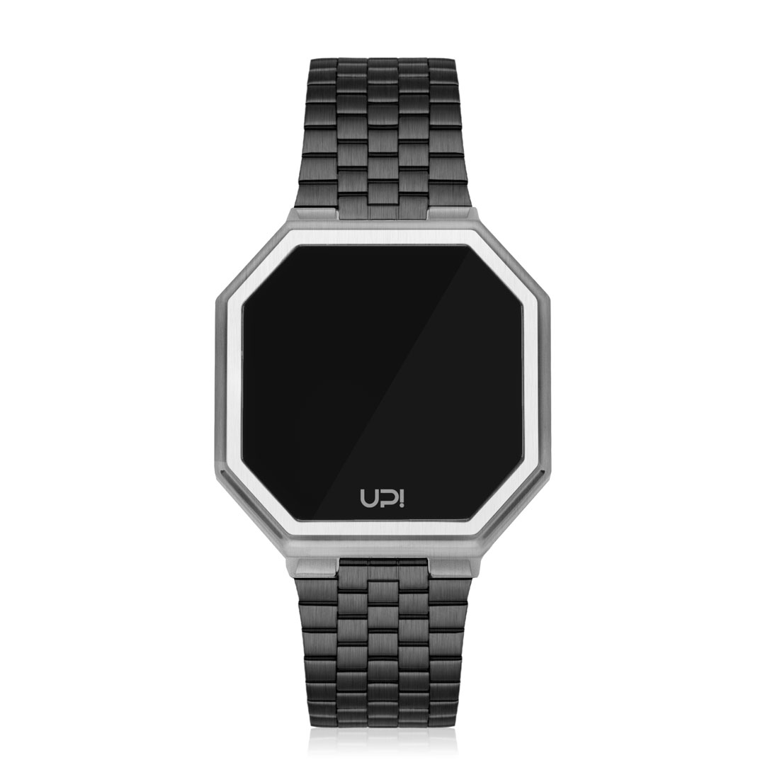 UPWATCH EDGE SILVER&BLACK TWO TONE +