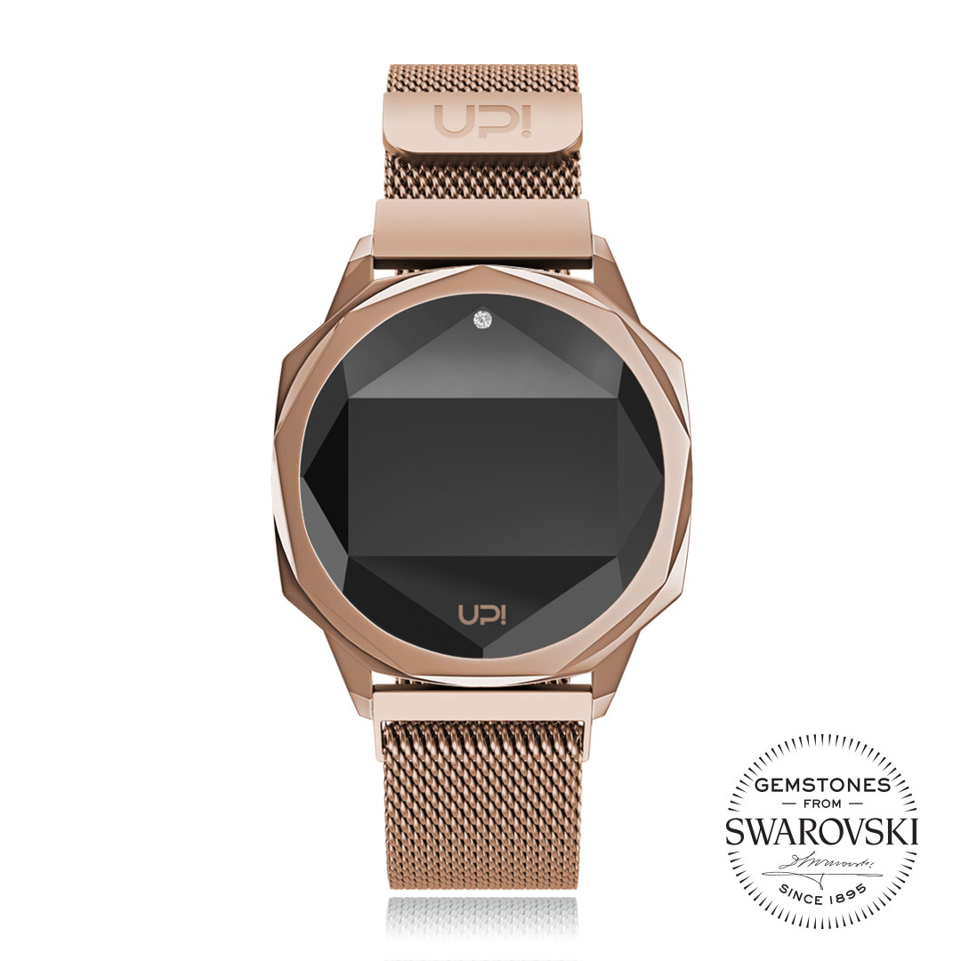 UPWATCH ICON BIG ROSE GOLD SWAN TOPAZ +