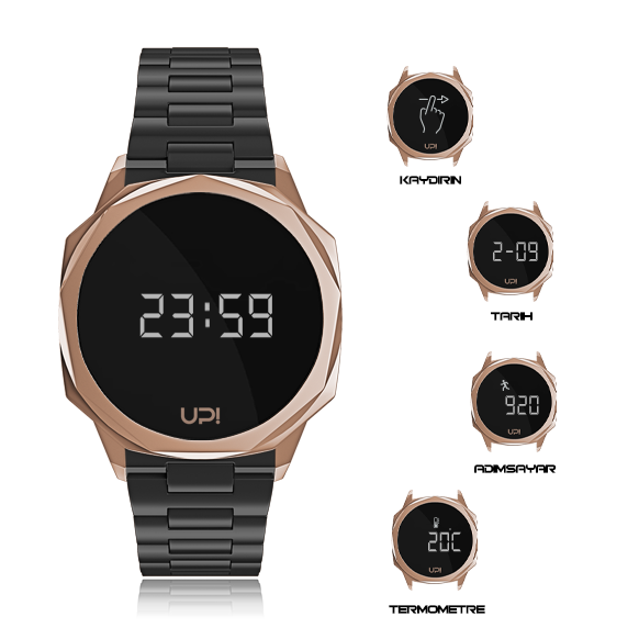 UPWATCH ICON ROSE&BLACK +