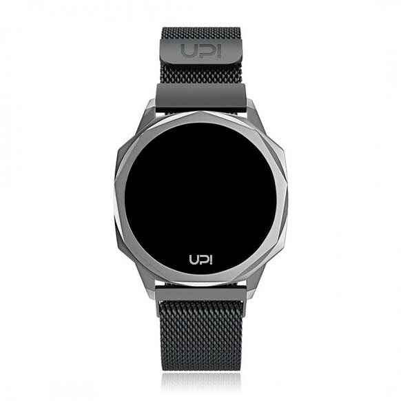 UPWATCH ICON SILVER&BLACK LOOP BAND +