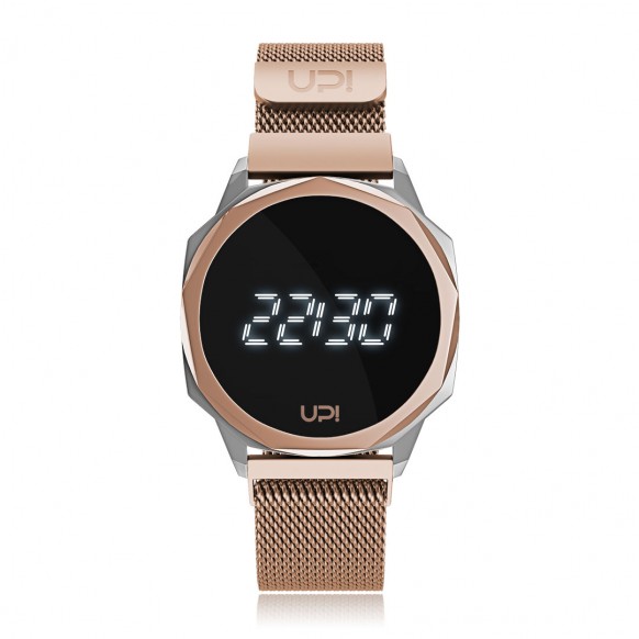 UPWATCH ICON SILVER&ROSE LOOP BAND