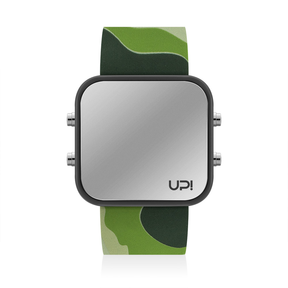 UPWATCH LED BLACK&GREEN CAMOUFLAGE