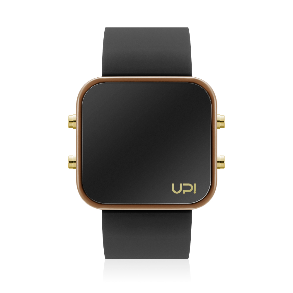 UPWATCH LED GBROWN&BLACK