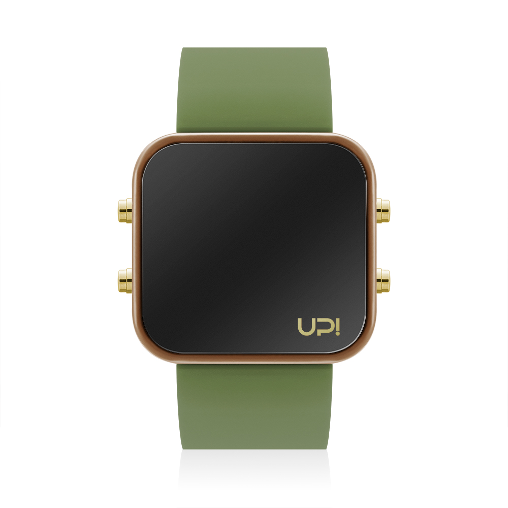 UPWATCH LED GBROWN&GREEN