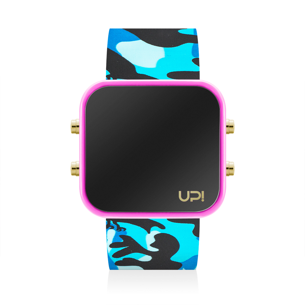 UPWATCH LED GPINK&BLUE CAMOUFLAGE