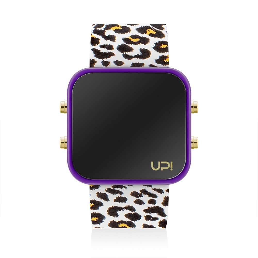 UPWATCH LED GPURPLE&LEOPARD