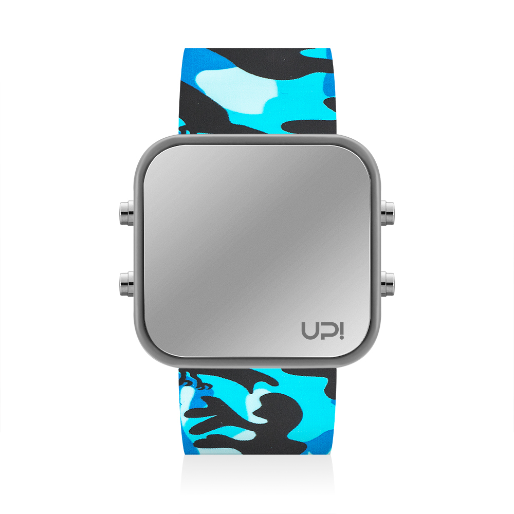 UPWATCH LED GREY&BLUE CAMOUFLAGE
