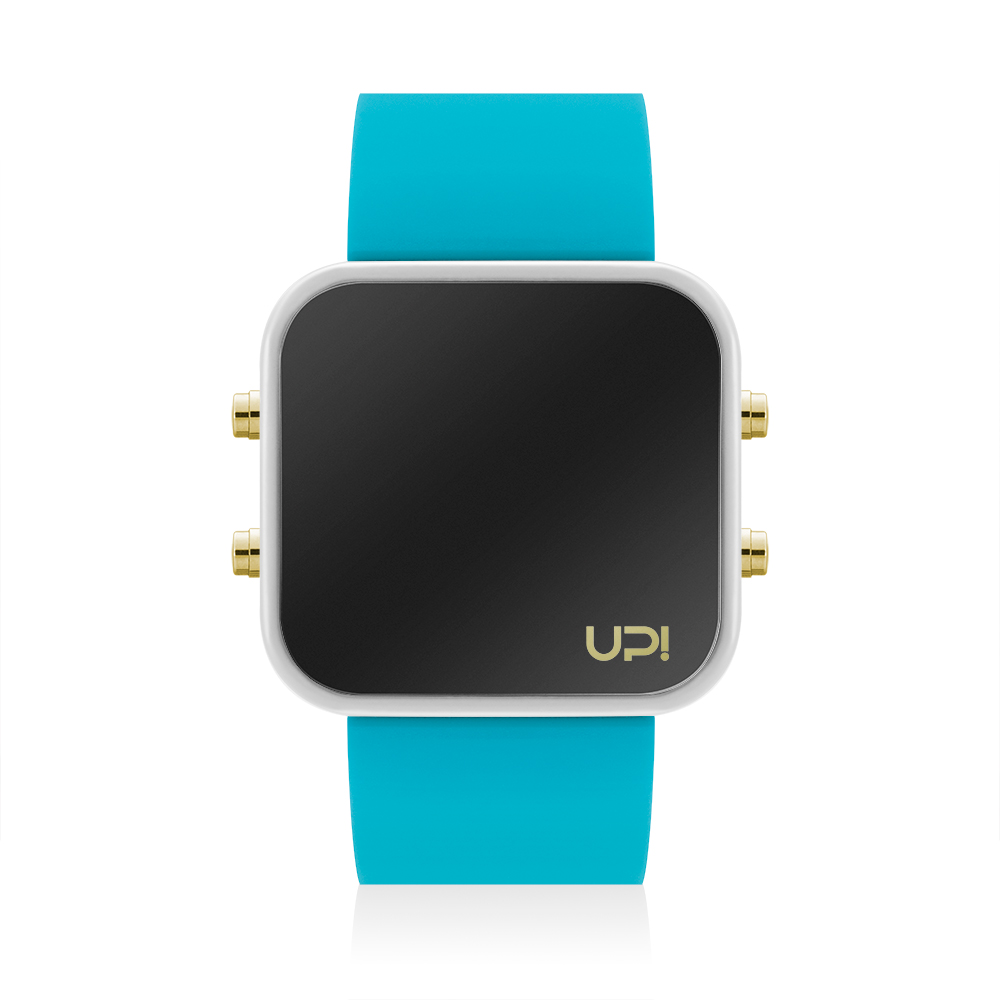UPWATCH LED GWHITE&TURQUOISE