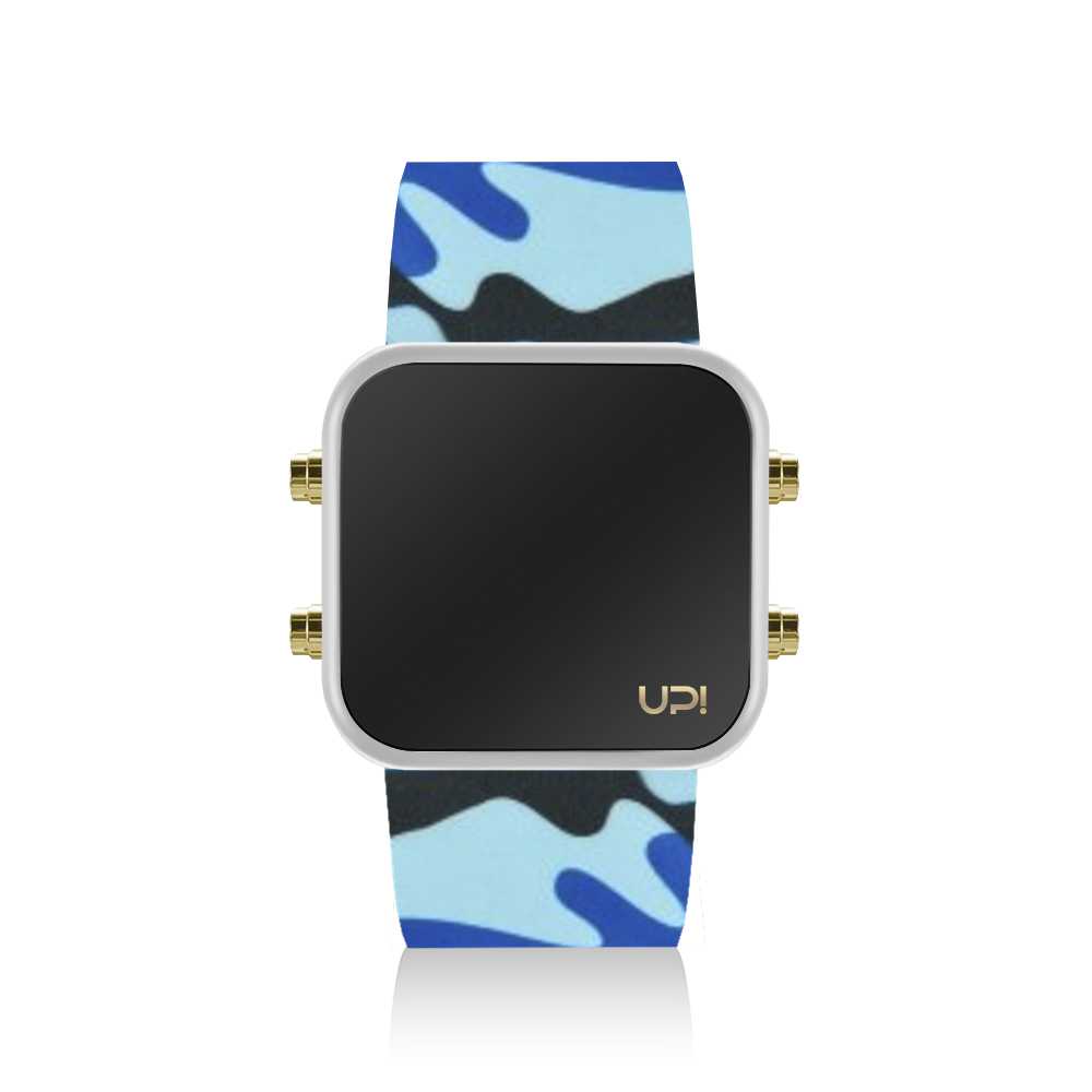 UPWATCH LED MINI GOLD WHITE BLUE CAMOUFLAGE