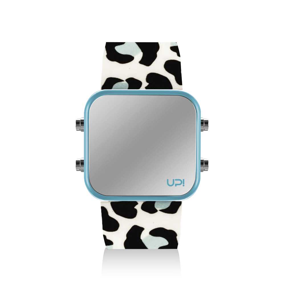 UPWATCH LED MINI TURQUOISE BLUE LEOPARD
