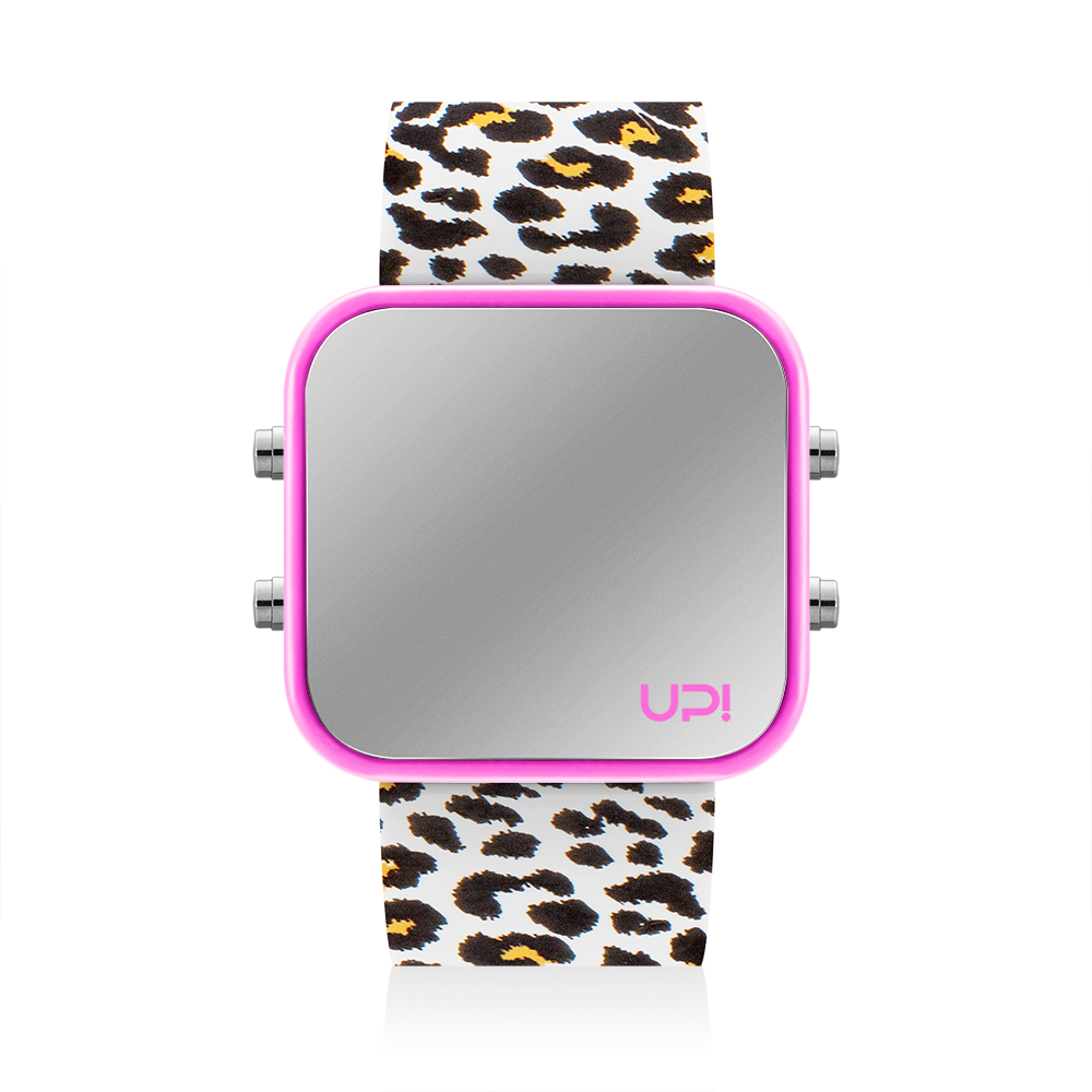 UPWATCH LED PINK&LEOPARD