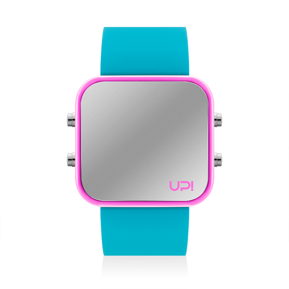UPWATCH LED PINK&TURQUOISE