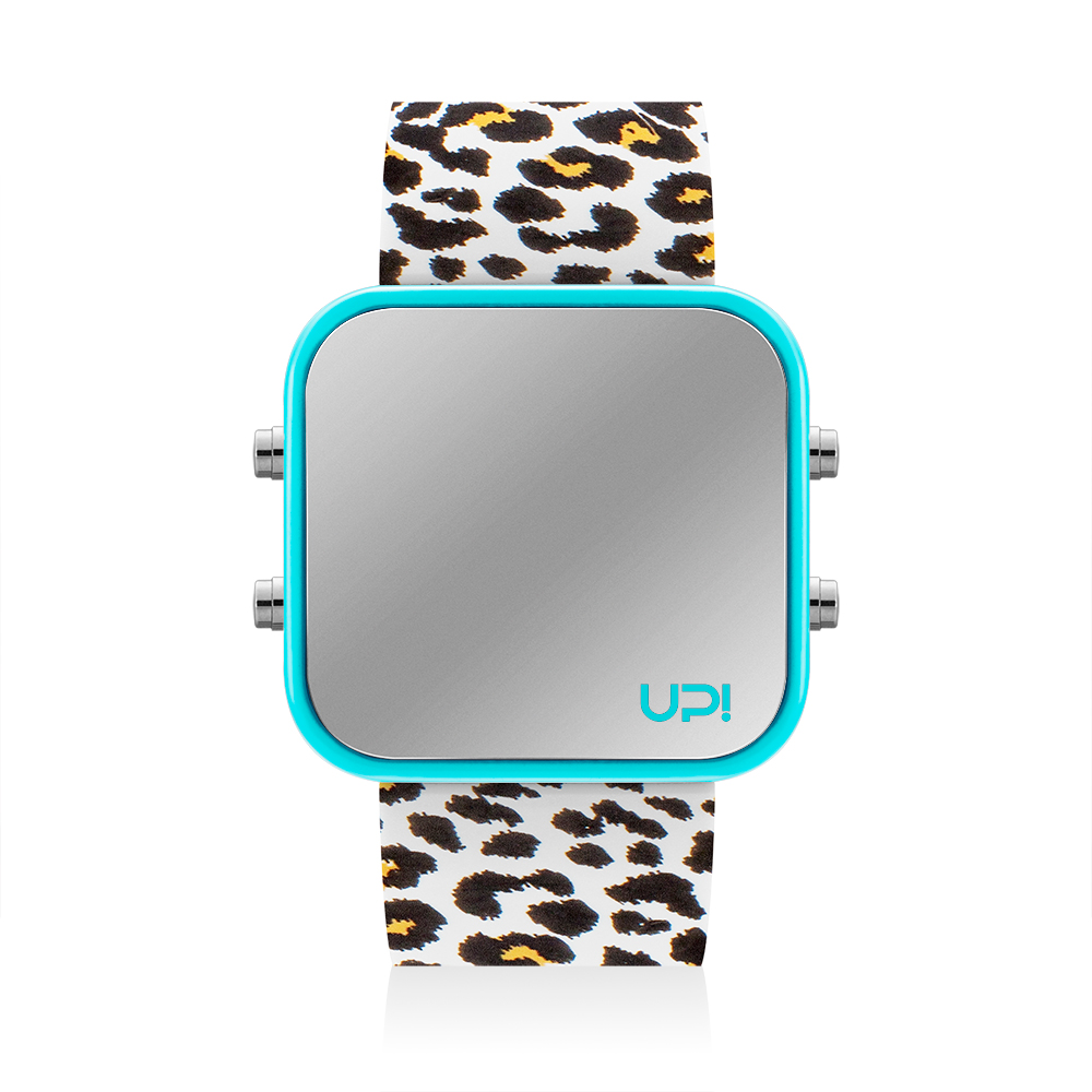 UPWATCH LED TURQUOISE&LEOPARD