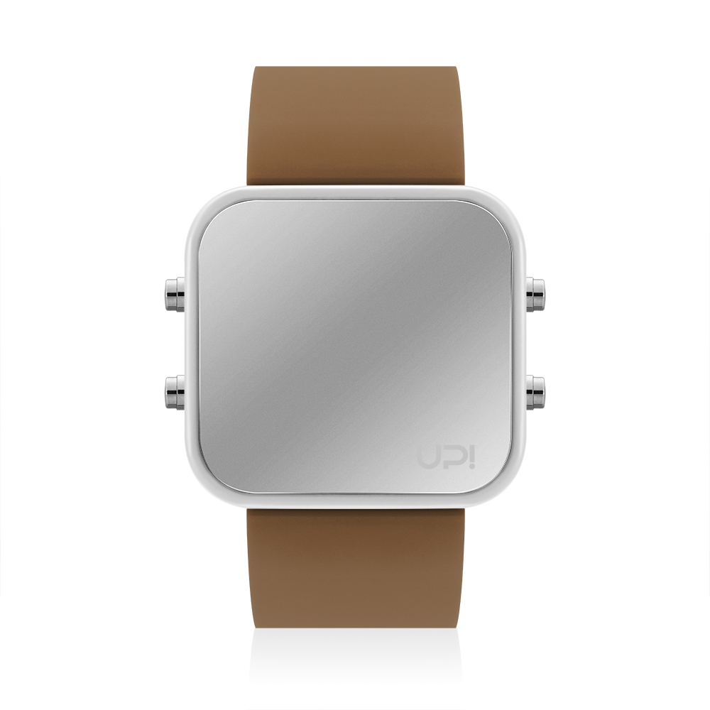 UPWATCH LED WHITE&BROWN