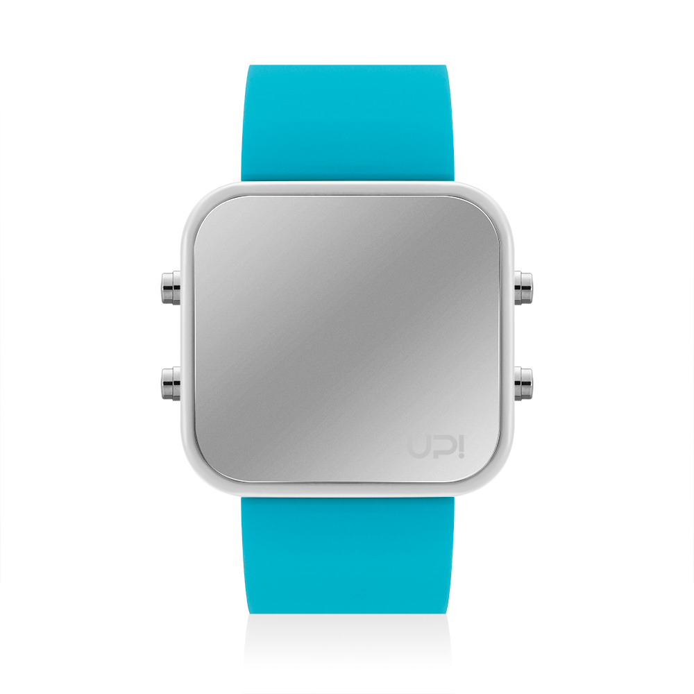 UPWATCH LED WHITE&TURQUOISE