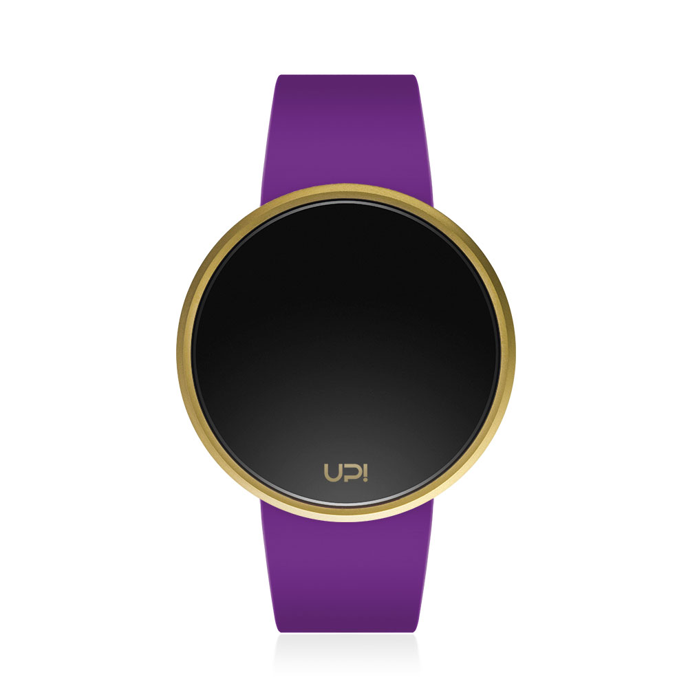 UPWATCH ROUND GOLD&PURPLE