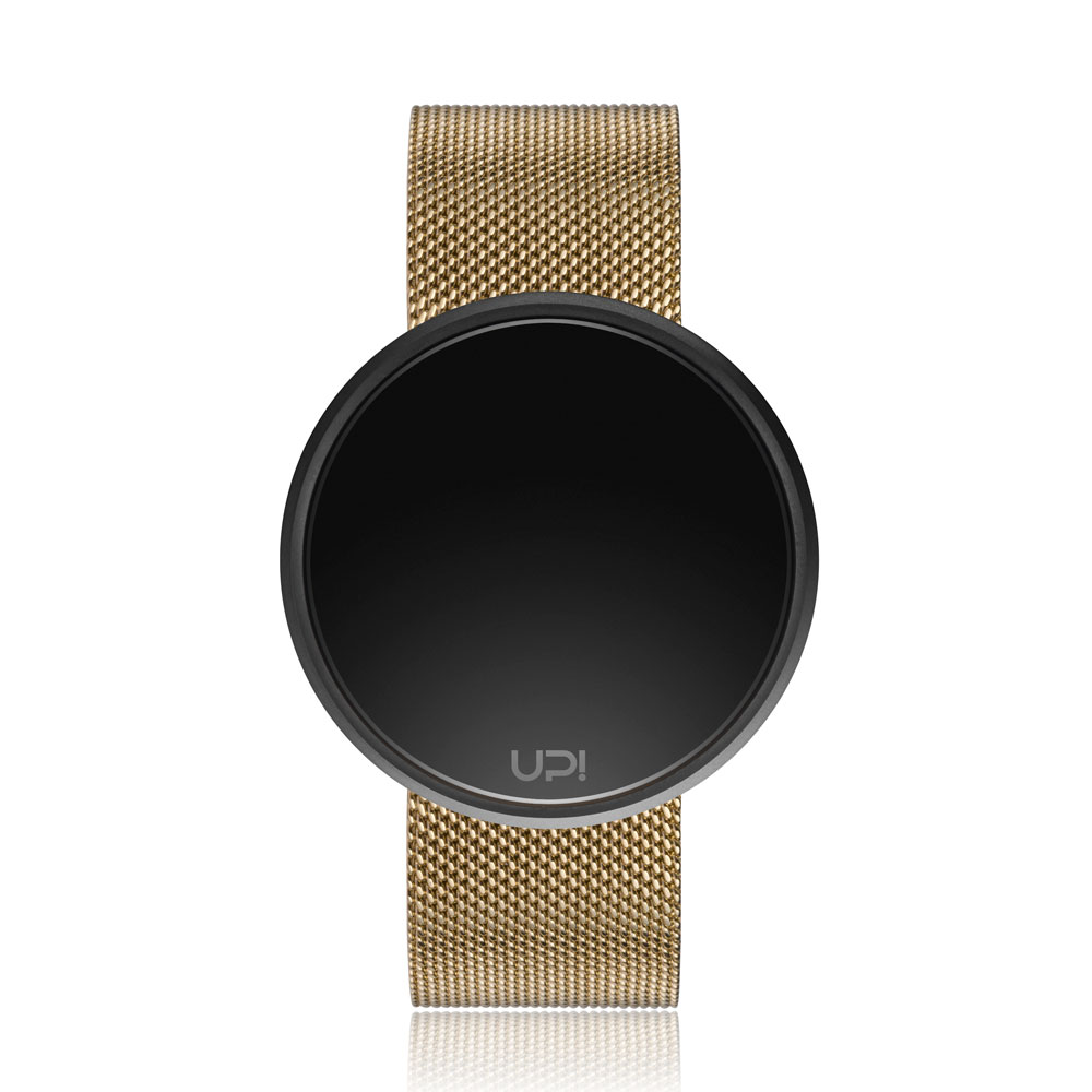 UPWATCH ROUND STEEL BLACK&GOLD TWO TONE
