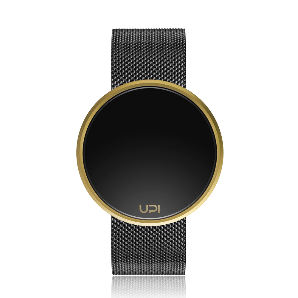 UPWATCH ROUND STEEL GOLD&BLACK TWO TONE