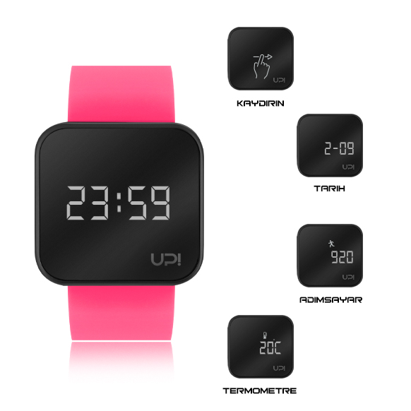 UPWATCH TOUCH BLACK&NPINK+