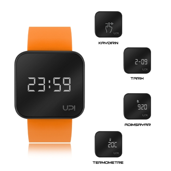 UPWATCH TOUCH BLACK&ORANGE +