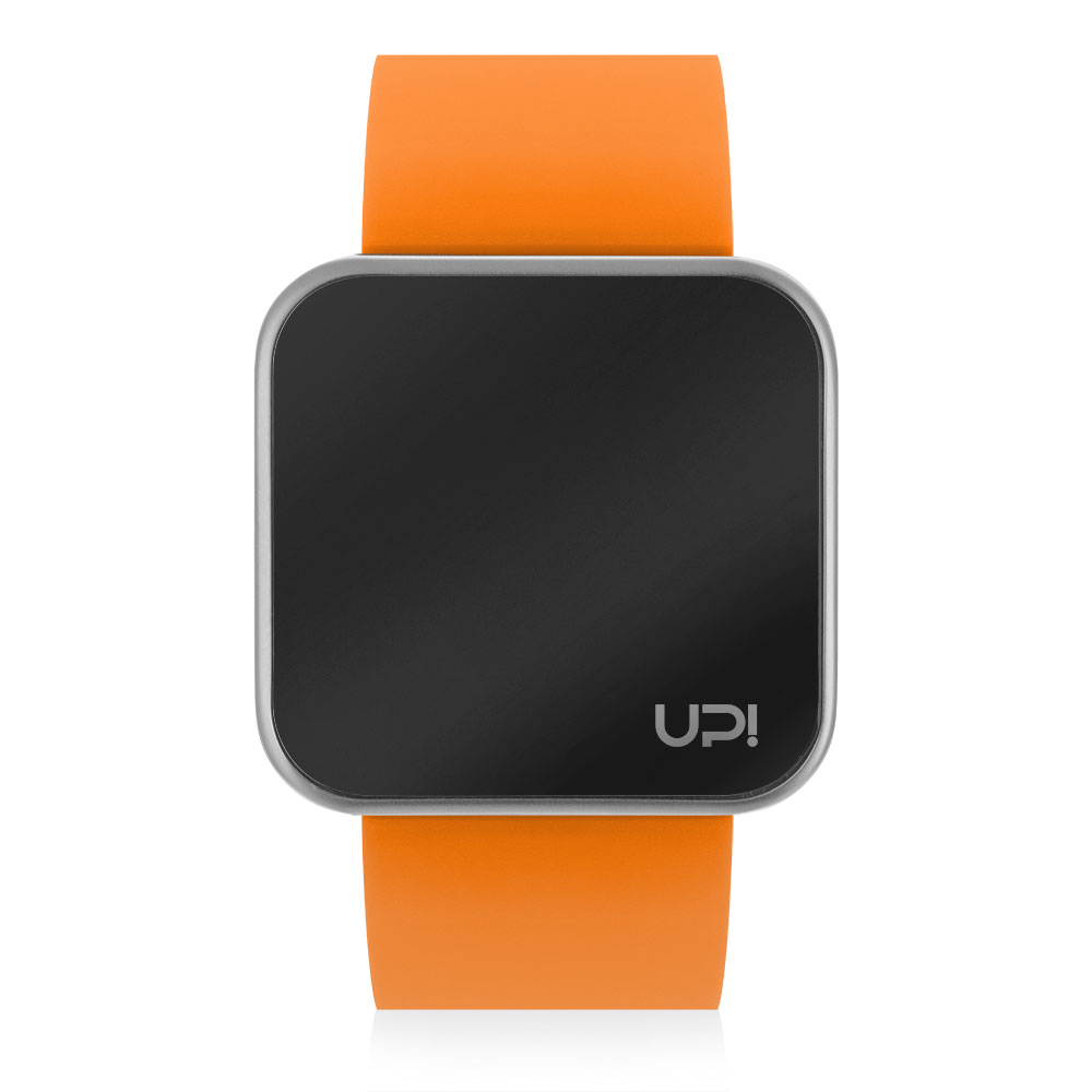 UPWATCH TOUCH MATTE SILVER&ORANGE