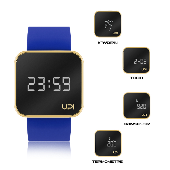UPWATCH TOUCH SHINY GOLD&BLUE +