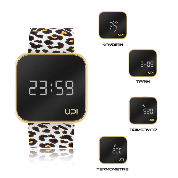 UPWATCH TOUCH SHINY GOLD&LEOPARD +