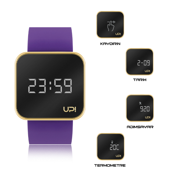 UPWATCH TOUCH SHINY GOLD&PURPLE +