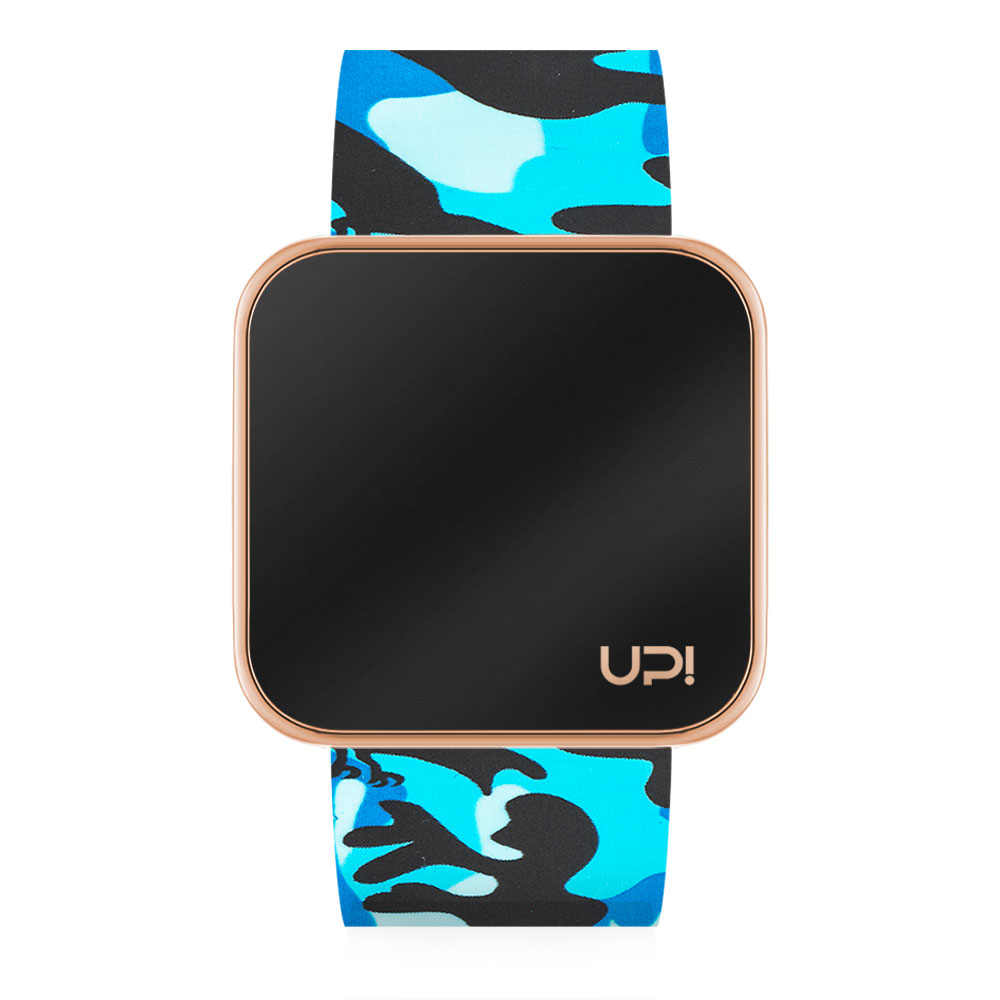 UPWATCH TOUCH SHINY ROSE&BLUE CAMOUFLAGE +