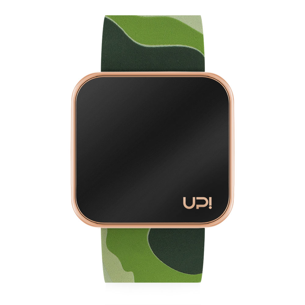 UPWATCH TOUCH SHINY ROSE&GREEN CAMOUFLAGE +