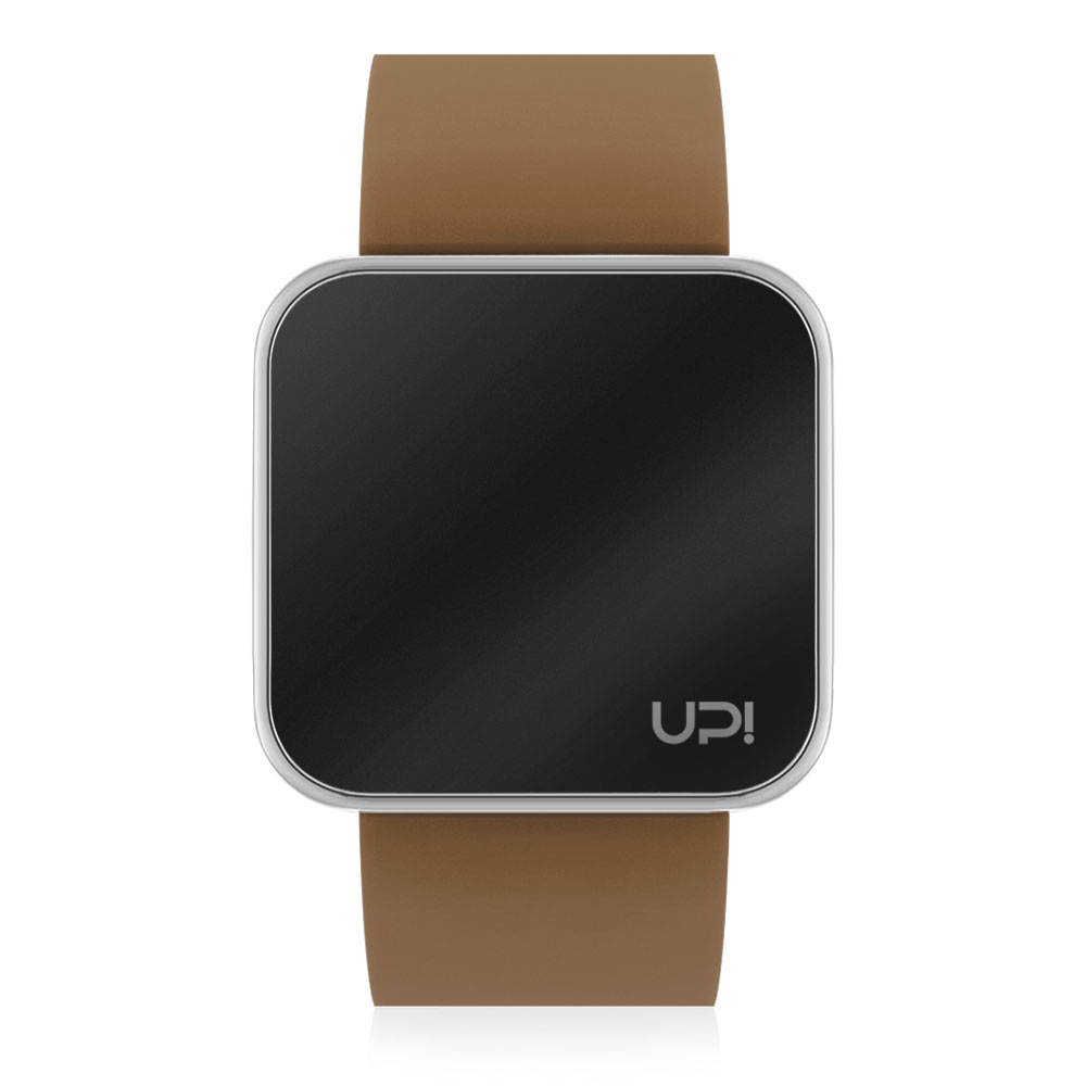 UPWATCH TOUCH SHINY SILVER&BROWN