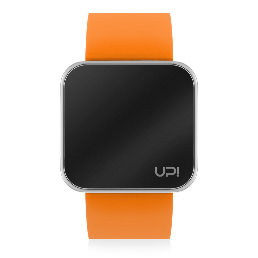 UPWATCH TOUCH SHINY SILVER&ORANGE