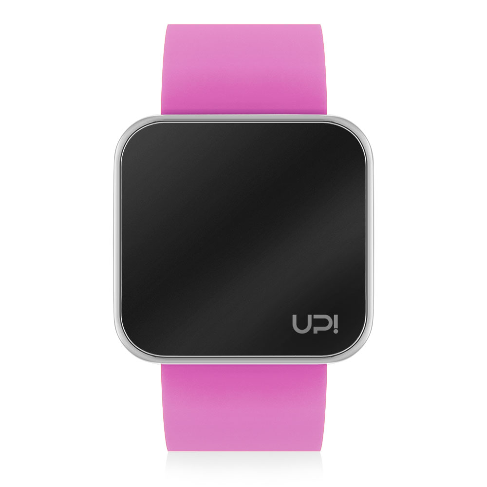 UPWATCH TOUCH SHINY SILVER&PINK