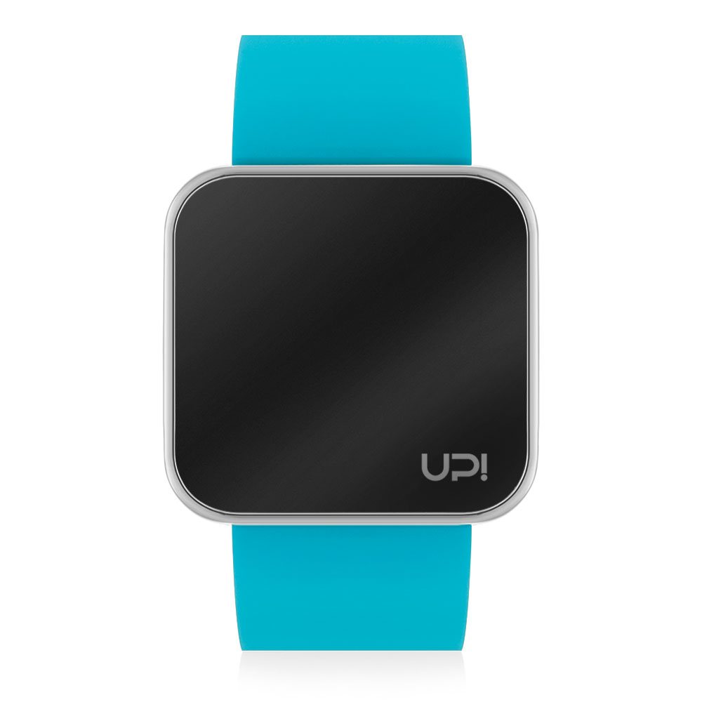 UPWATCH TOUCH SHINY SILVER&TURQUOISE