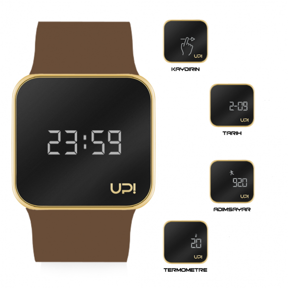 UPWATCH UPGRADE MATTE GOLD&BROWN +