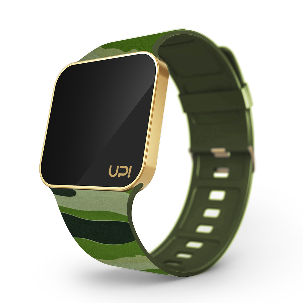 UPWATCH UPGRADE MATTE GOLD&GREEN CAMOUFLAGE +