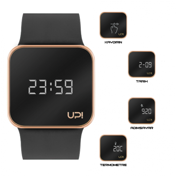 UPWATCH UPGRADE MATTE ROSE GOLD&BLACK+