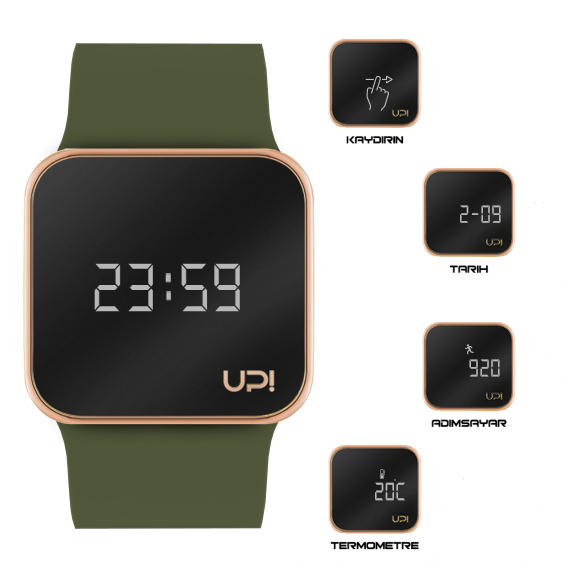 UPWATCH UPGRADE MATTE ROSE GOLD&GREEN +