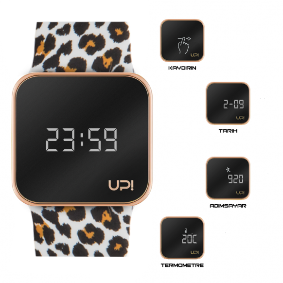UPWATCH UPGRADE MATTE ROSE GOLD&LEOPARD +