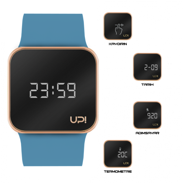 UPWATCH UPGRADE MATTE ROSE GOLD&TURQUOISE +