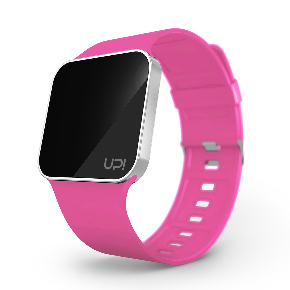 UPWATCH UPGRADE MATTE SILVER&NPINK