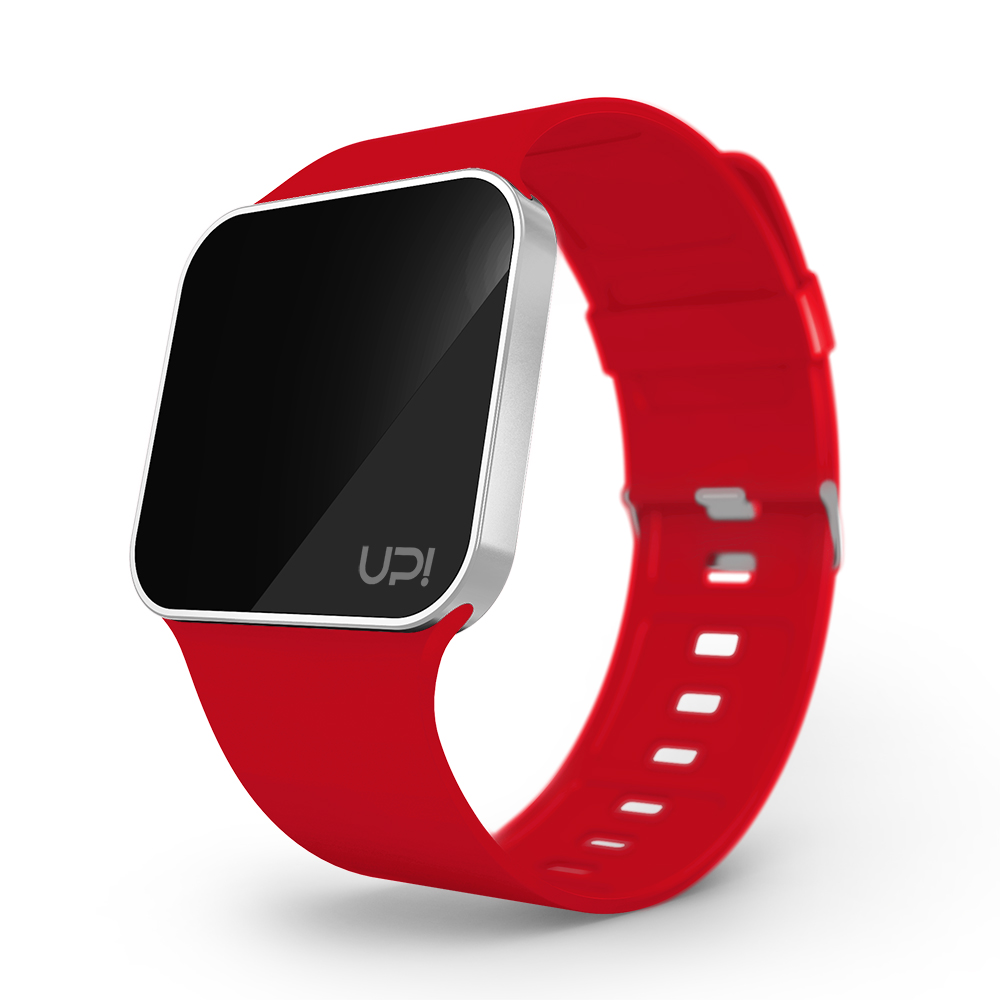 UPWATCH UPGRADE MATTE SILVER&RED