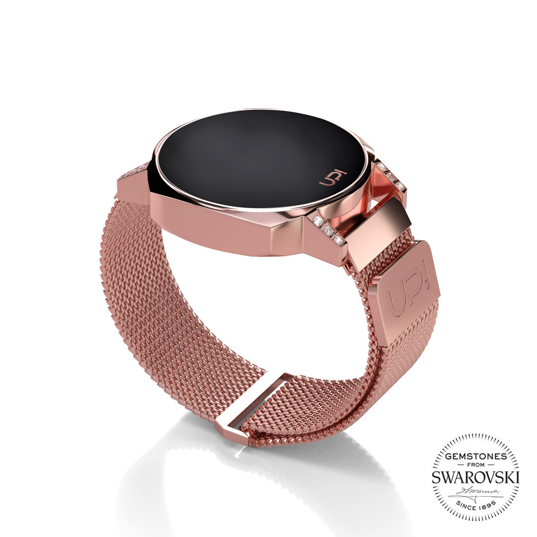 UPWATCH XT MINI ROSE GOLD SWAN ZIRCONIA +