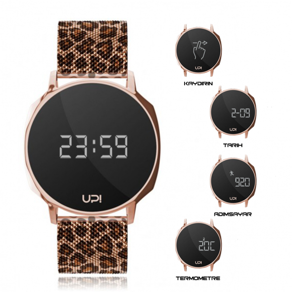 UPWATCH XT ROSE GOLD LEOPARD +