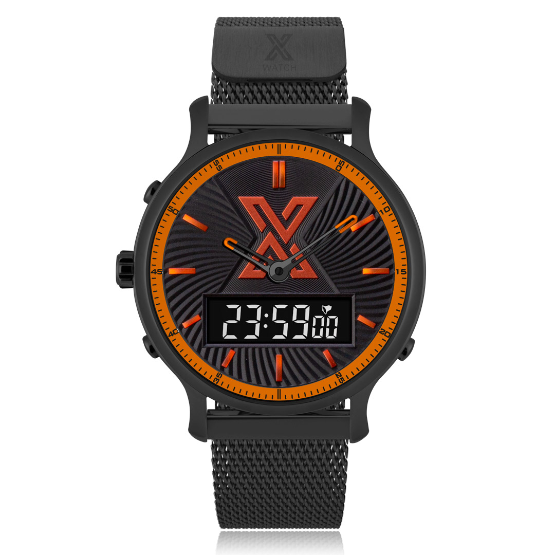 X WATCH DB BLACK&ORANGE