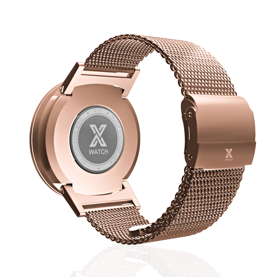 X WATCH  ROSE GOLD