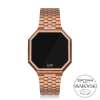 UPWATCH EDGE BIG 42MM SWAN ZIRCONIA - MATTE ROSE GOLD +