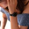 UPWATCH ICONIC BLACK ONE SET WITH SWAN TOPAZ